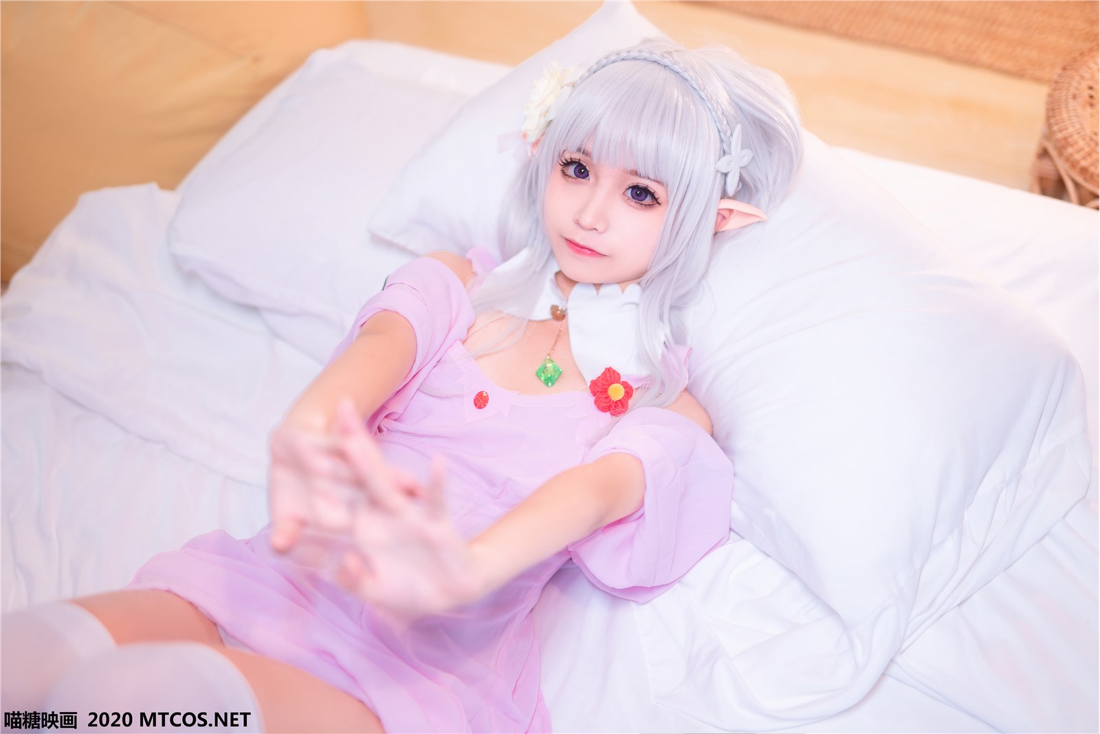 Meow candy picture Vol.118 foam off shoulder Nightgown(5)